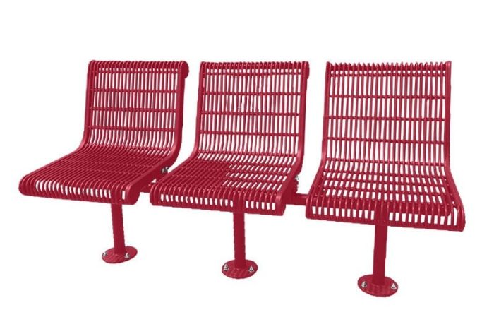 Grand Contour 3 Seat In-line Bench With Back - Image 4