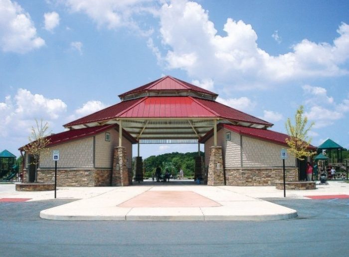 40' Double Tier Octagonal Steel Frame Shelter