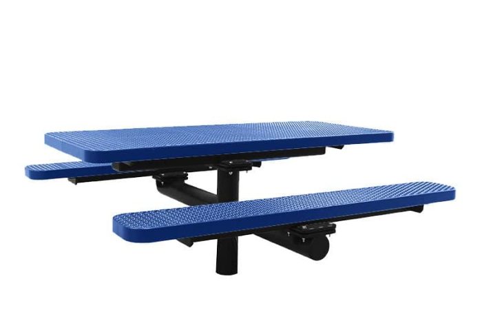 Champion Picnic Table – Direct Bury (Single Pedestal) - Image 2
