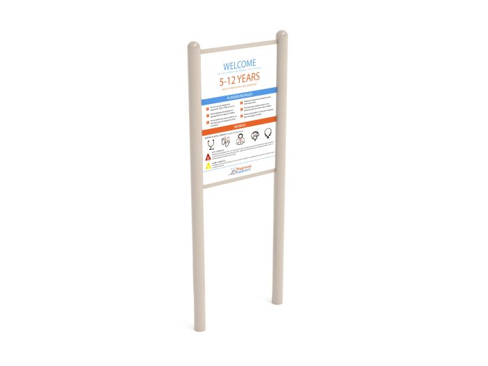 2-Sided Playground Safety Rules and Welcome Sign - Image 198