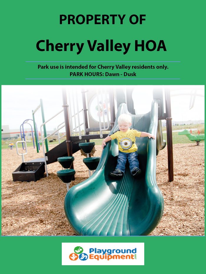 2-Sided Playground Safety Rules and Welcome Sign - Image 41