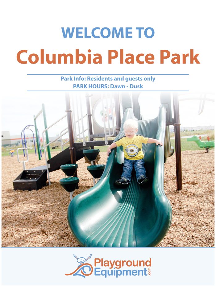 2-Sided Playground Safety Rules and Welcome Sign - Image 53