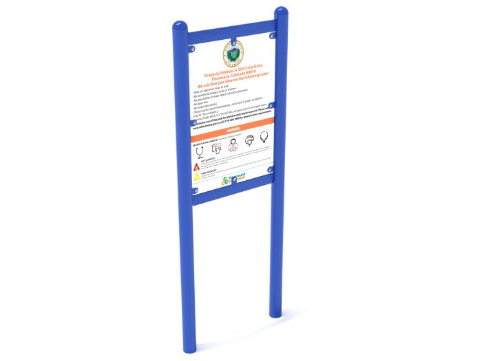2-Sided Playground Safety Rules and Welcome Sign - Image 66