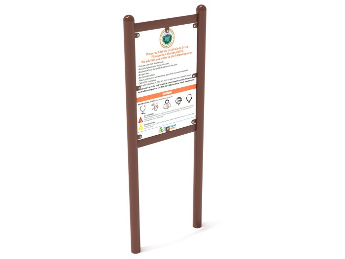 2-Sided Playground Safety Rules and Welcome Sign - Image 70