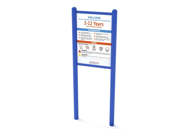 2-Sided Playground Safety Rules and Welcome Sign - Image 2