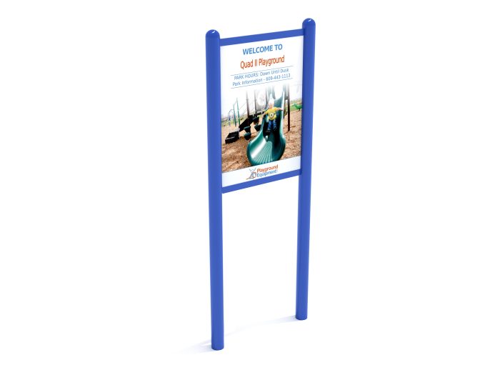 2-Sided Playground Safety Rules and Welcome Sign - Image 3