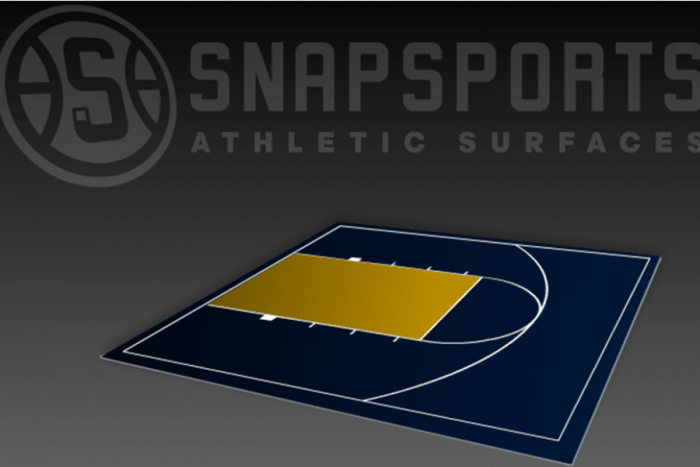 DIY 30 X 30 Basketball Half Court