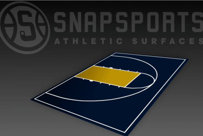 DIY 30 X 50 Basketball Half Court