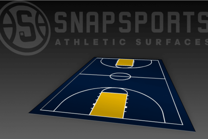 DIY 60 X 90 Basketball Full Court
