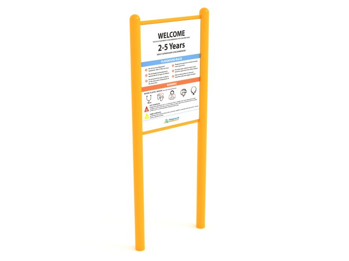 2-Sided Playground Safety Rules and Welcome Sign - Image 72