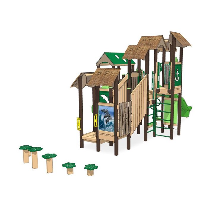 Dolphin Recycled Plastic Play System - Image 3