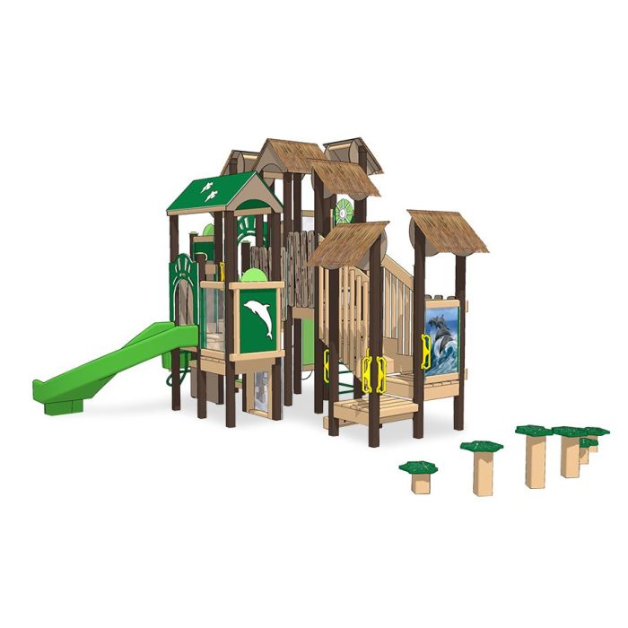 Dolphin Recycled Plastic Play System - Image 4