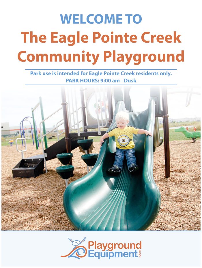 2-Sided Playground Safety Rules and Welcome Sign - Image 78