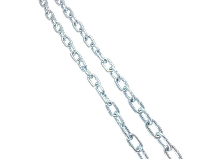 Electrogalvanized 3/16-inch Steel Swing Chain - Barrel of 500 Continuous Feet - Image 2