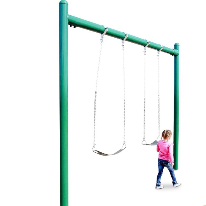 Elite Series 5 inch Single Post Swing 8 Foot