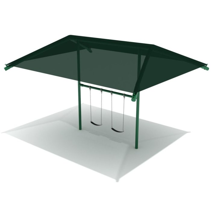 Elite Series 5 inch Single Post Swing with Shade - Image 2
