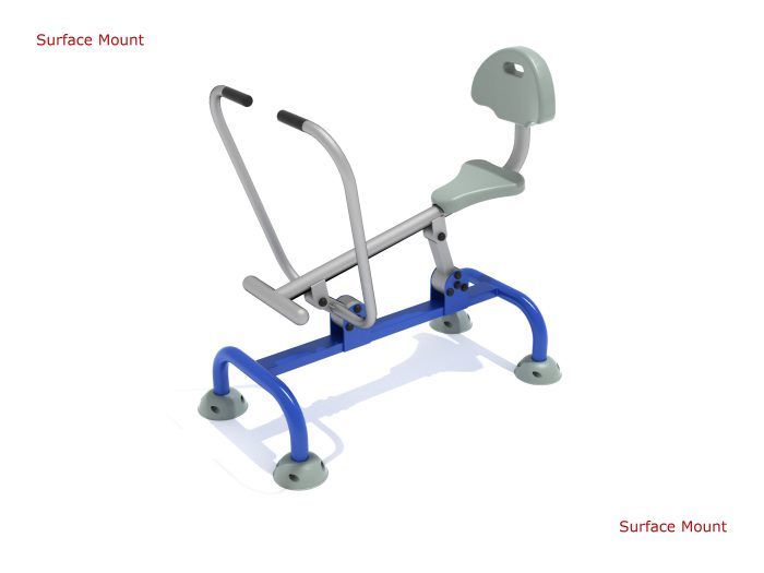 Single Station Rower with Back (Deluxe) - Image 3