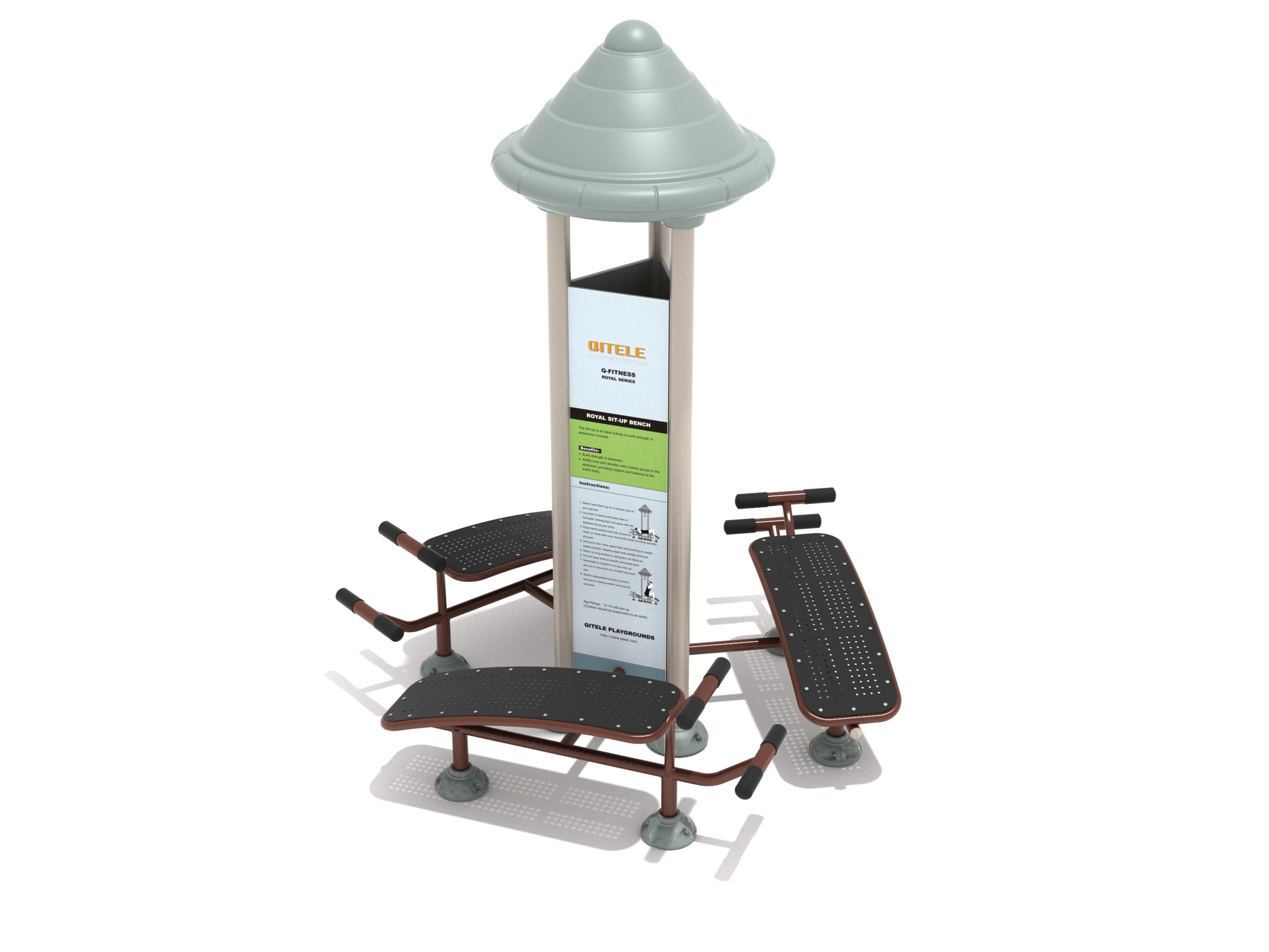 Royal Triple Station Sit Up Bench - Image 3