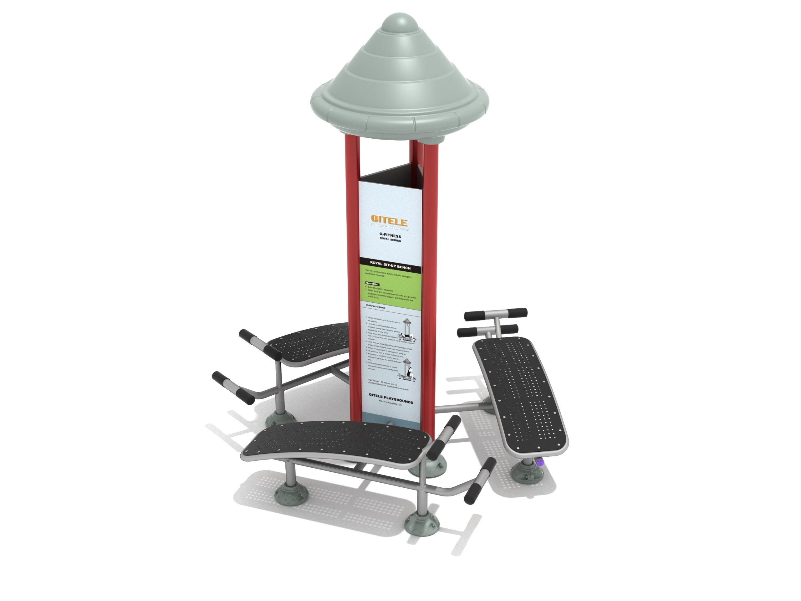 Royal Triple Station Sit Up Bench - Image 4