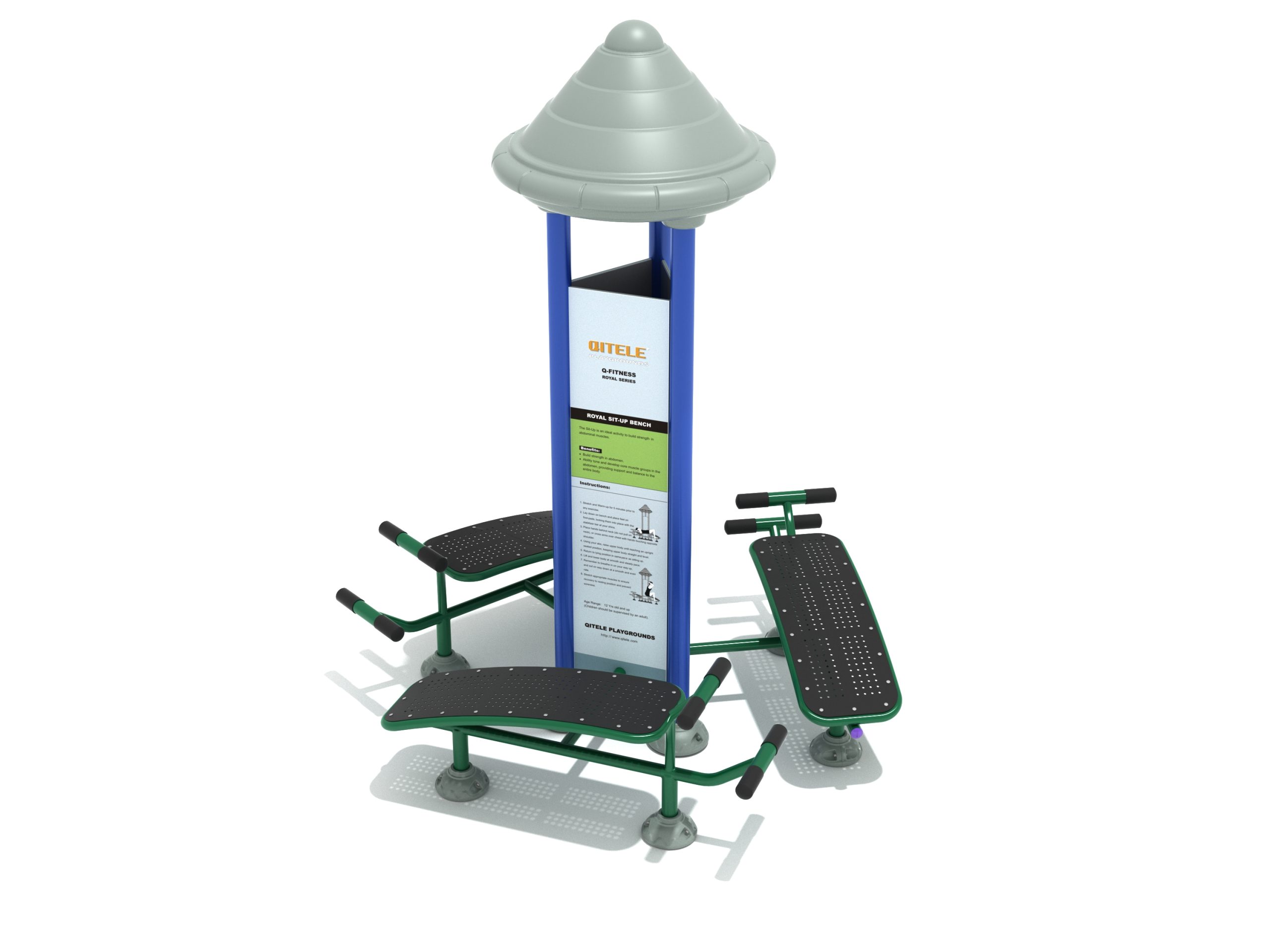 Royal Triple Station Sit Up Bench - Image 6