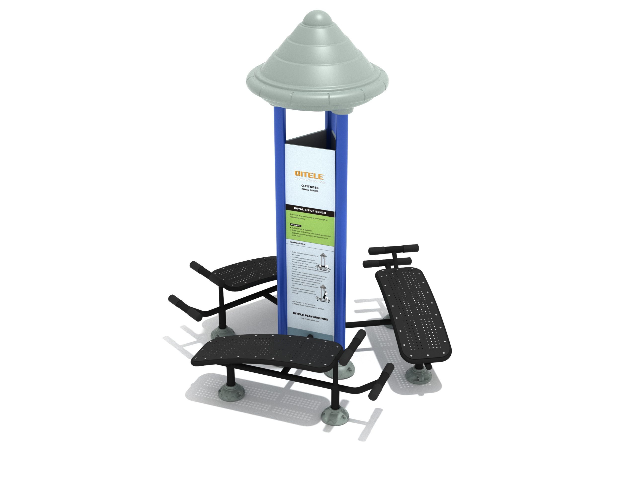 Royal Triple Station Sit Up Bench - Image 7