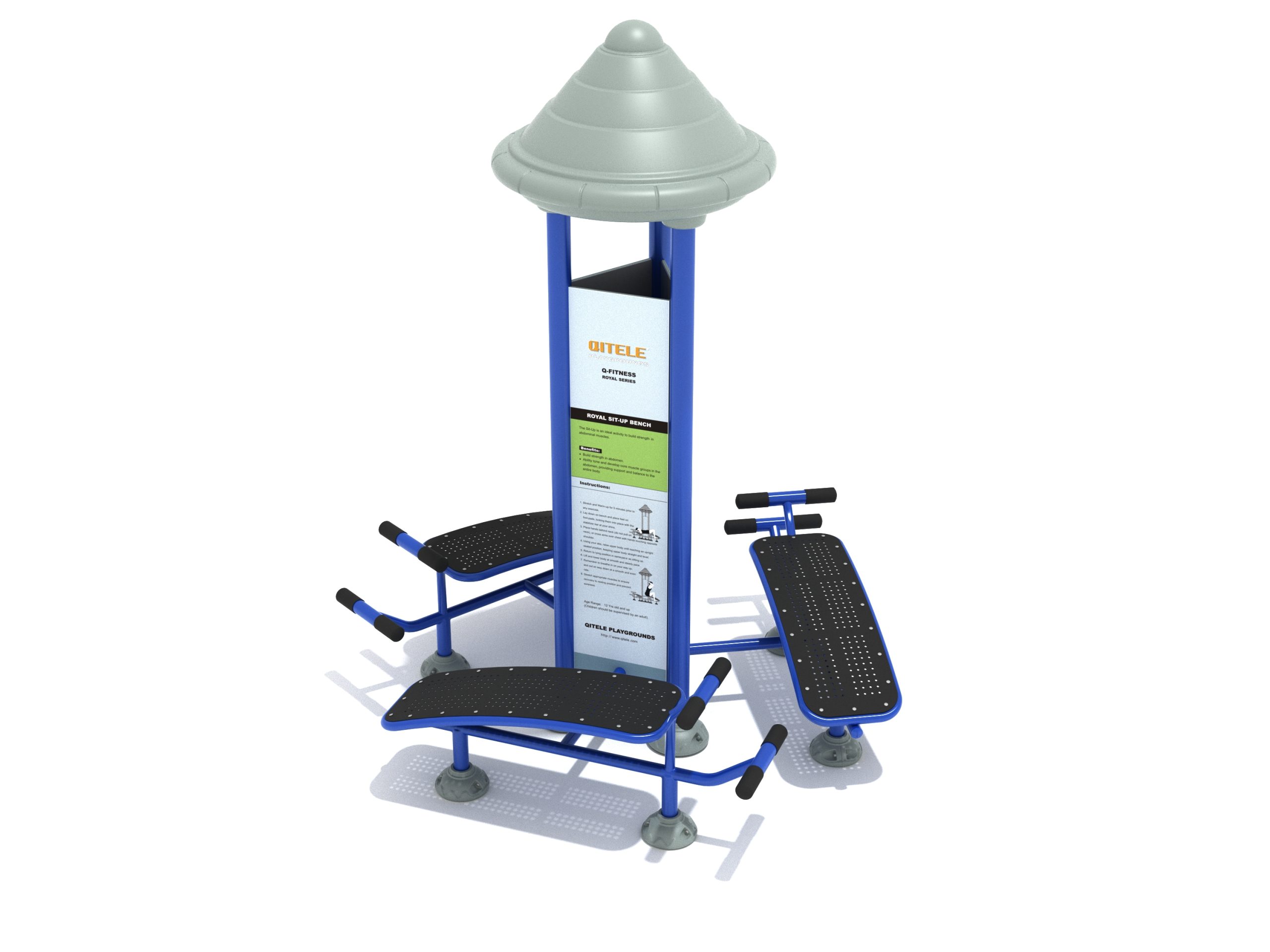 Royal Triple Station Sit Up Bench - Image 9