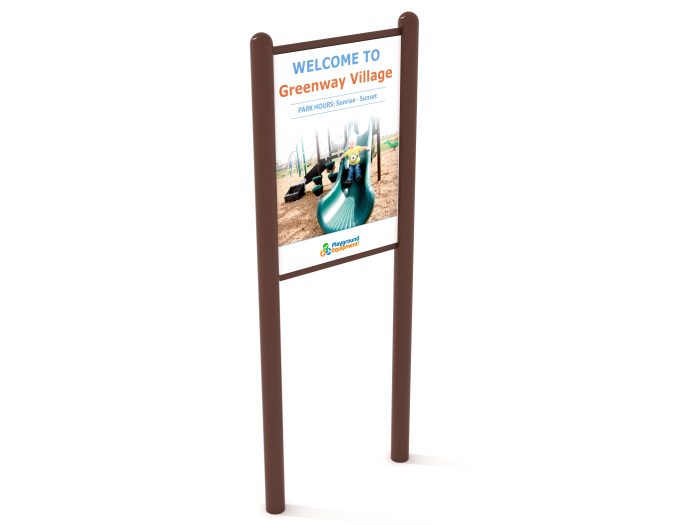 2-Sided Playground Safety Rules and Welcome Sign - Image 92