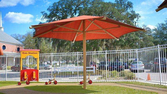 Hexagon Single Column Fabric Shade