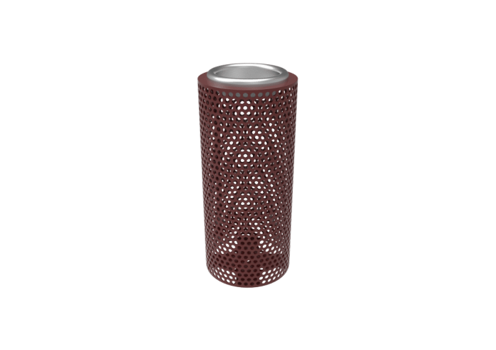 Honeycomb Steel Ashtray Pylon