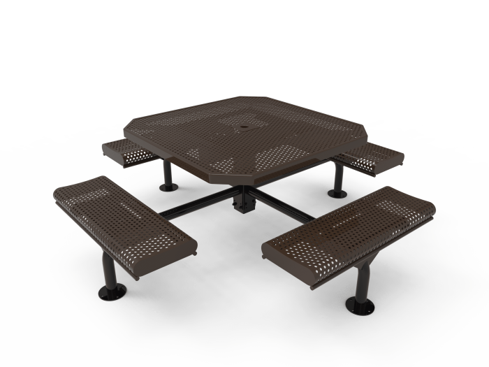 Honeycomb Steel Bonded Octagon Table With Curled Edges