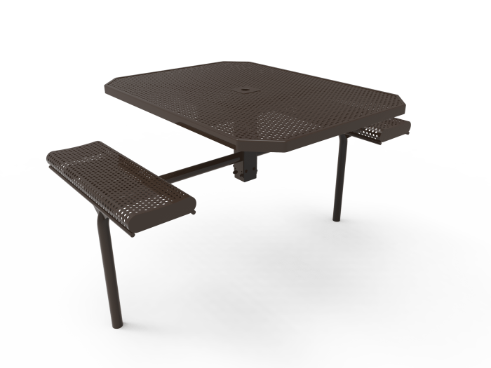 Honeycomb Steel Bonded Octagon Table With Curled Edges - Image 6