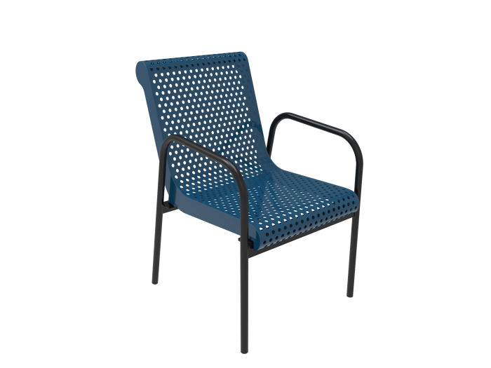 Honeycomb Steel Stacking Chair