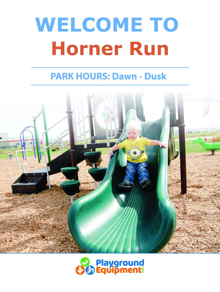 2-Sided Playground Safety Rules and Welcome Sign - Image 97