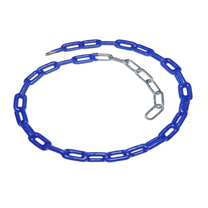 Individual PVC Coated Metal Swing Set Chain - 48 inches (length accommodates bucket seat at 7-feet top rail) - Image 4