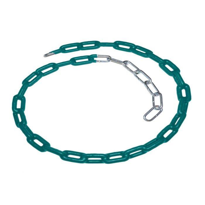 Individual PVC Coated Metal Swing Set Chain - 48 inches (length accommodates bucket seat at 7-feet top rail) - Image 5