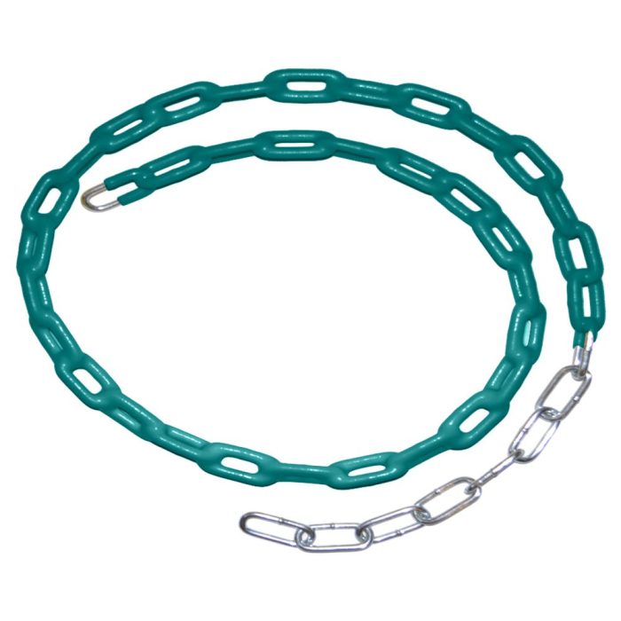 Individual PVC Coated Metal Swing Set Chain - 60 inches (length accommodates bucket seat at 8-feet top rail) - Image 5