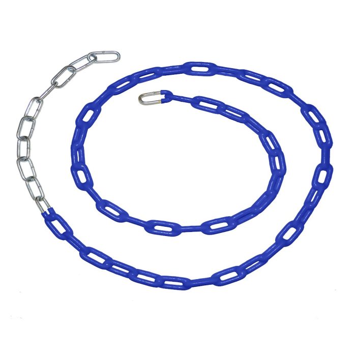 Individual PVC Coated Metal Swing Set Chain - 78 inches (length accommodates belt seat at 8-feet top rail) - Image 4