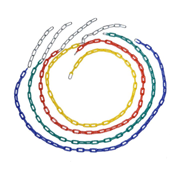 Individual PVC Coated Metal Swing Set Chain - 78 inches (length accommodates belt seat at 8-feet top rail)