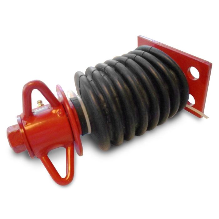 Jensen Red Tire Swivel - 3 Prong Rectangle Plate