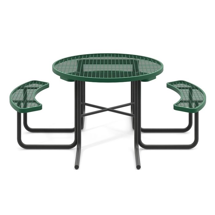 ADA 46″ Round Table 3 Seats- Diamond Pattern