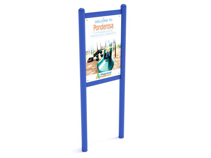 2-Sided Playground Safety Rules and Welcome Sign - Image 98