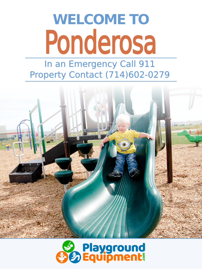 2-Sided Playground Safety Rules and Welcome Sign - Image 101