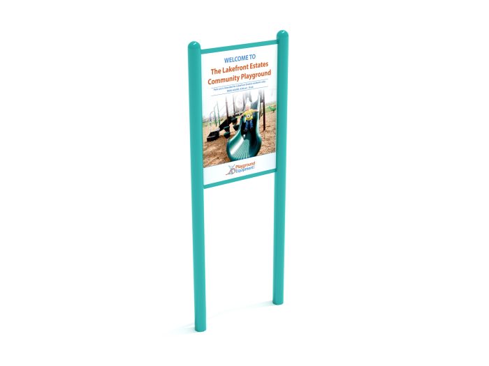 2-Sided Playground Safety Rules and Welcome Sign - Image 103
