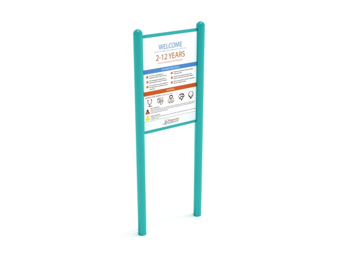2-Sided Playground Safety Rules and Welcome Sign - Image 105