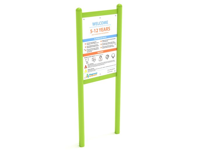 2-Sided Playground Safety Rules and Welcome Sign - Image 109