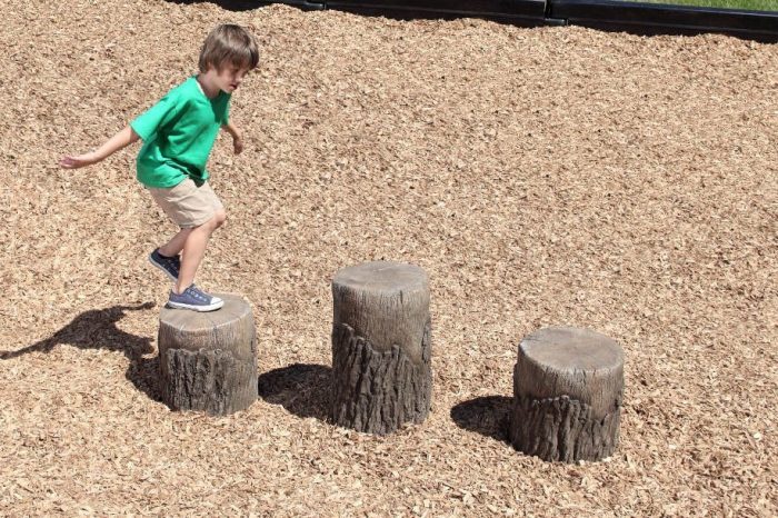 NatureROCKS Preschool Age (2-5 years) Tree Stumps (Set of 3 with 2 small, 1 medium height)
