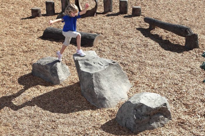 NatureROCKS School Age (5-12 years) Stepping Boulders (Set of 3 with 2 small, 1 large height) - Image 2