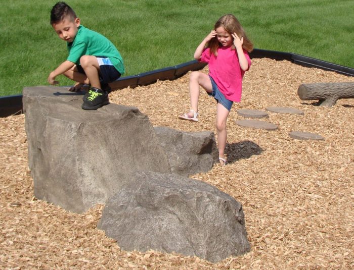 NatureROCKS School Age (5-12 years) Stepping Boulders (Set of 3 with 2 small, 1 large height) - Image 4