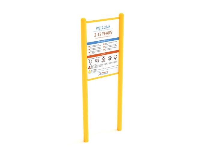2-Sided Playground Safety Rules and Welcome Sign - Image 111