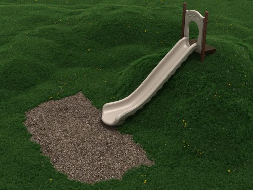 6 Foot Single Straight Embankment Slide